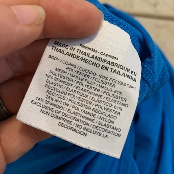 Nike Blue Dri-FIT "Just Do It" Racerback Tank Top - Size S - Picture 7 of 9